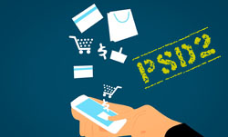 PSD2 Symboliken für Warenkorb Kreditkarte Zahlung
